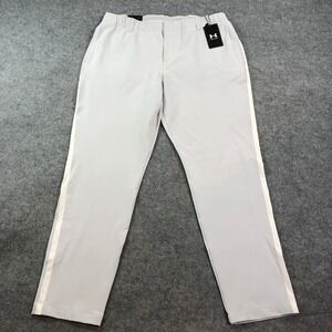 Under Armour UA Storm Womens Pants 16 (fits 36x30) Light Gray Water Repellant